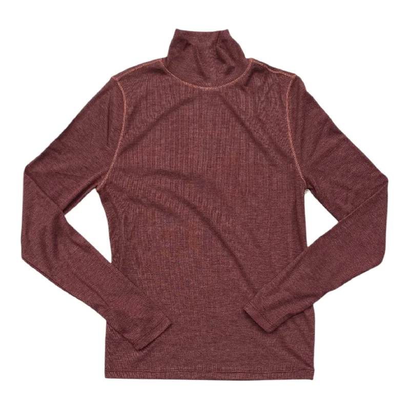 Top Long Sleeve By Madewell In Mauve, Size: S