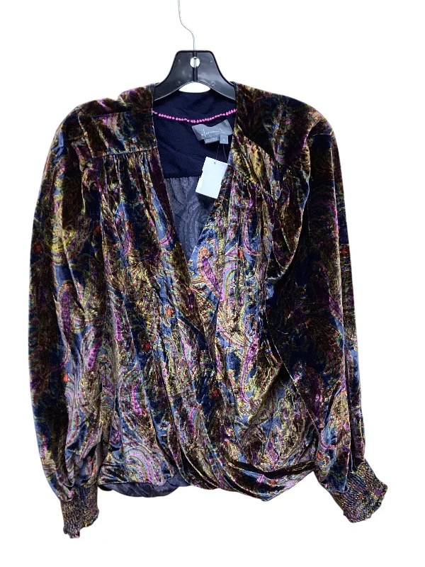 Top Long Sleeve By Anthropologie In Multi-colored, Size: Xl