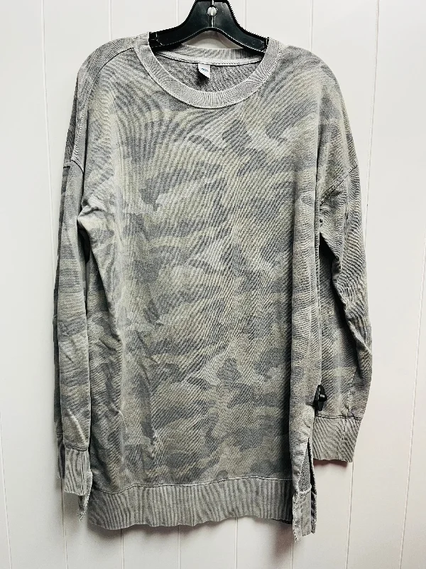 Top Long Sleeve By Old Navy In Grey, Size: S