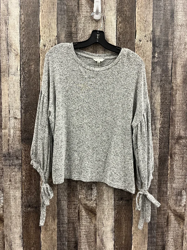 Top Long Sleeve By Lucky Brand In Grey, Size: S