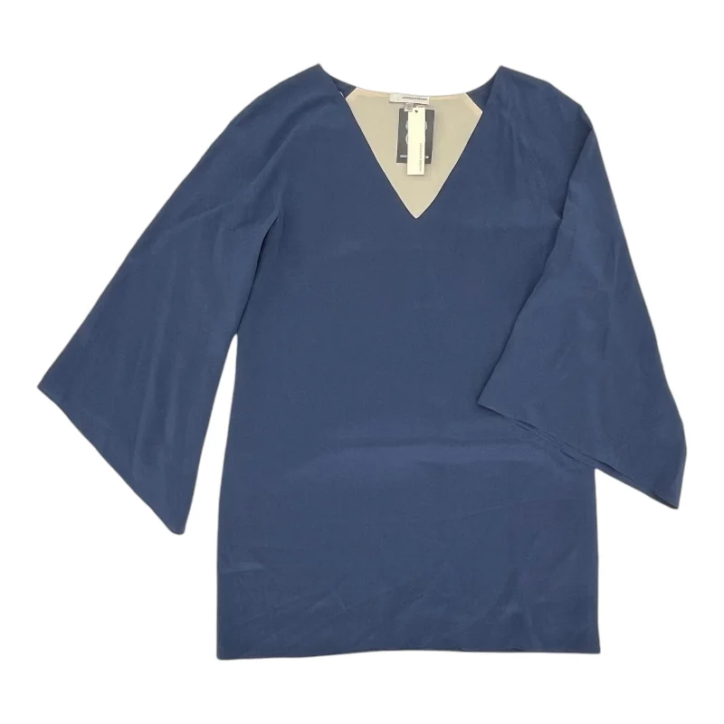 Tunic 3/4 Sleeve By Cmb In Blue, Size:M