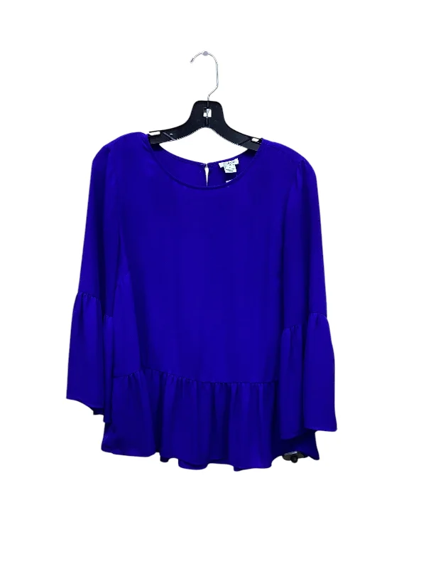 Top Long Sleeve By J. Crew In Blue, Size: S