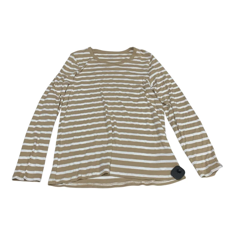 Top Long Sleeve By Gap In Beige, Size: Xl