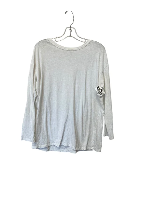 Top Long Sleeve Basic By Aerie In White, Size: Xs