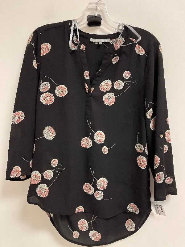 Top Long Sleeve By Daniel Rainn In Floral Print, Size: S