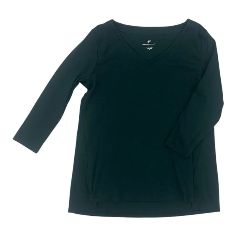 Top 3/4 Sleeve Basic By J. Jill In Green, Size:S