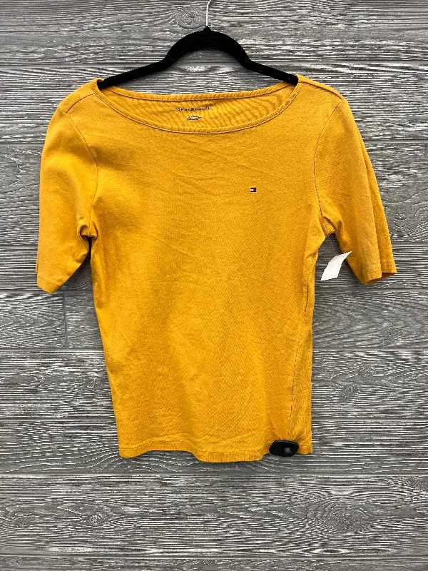 Top 3/4 Sleeve By Tommy Hilfiger In Yellow, Size: M