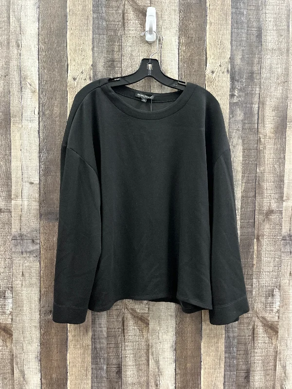 Top Long Sleeve By Banana Republic In Black, Size: Xl