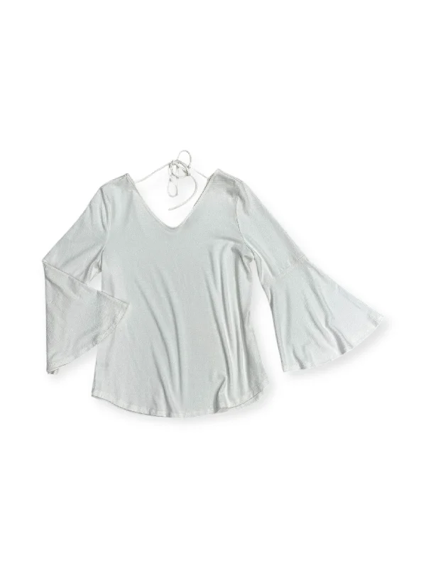 Top Long Sleeve By Loft In White, Size: Lp