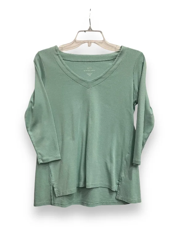 Top 3/4 Sleeve Basic By J. Jill In Teal, Size: Xs