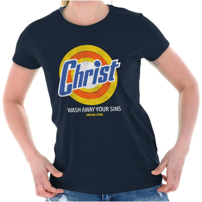 Christ Detergent Ladies T Shirt