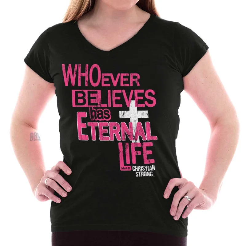 Eternal Life Junior Fit V-Neck T-Shirt