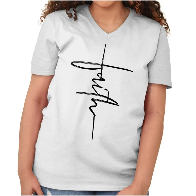 Faith Fashion V-Neck T Shirt