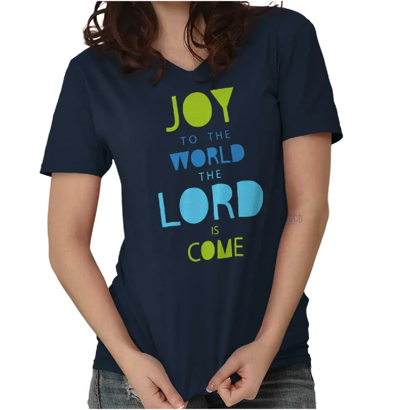 Joy To The World V-Neck T Shirt