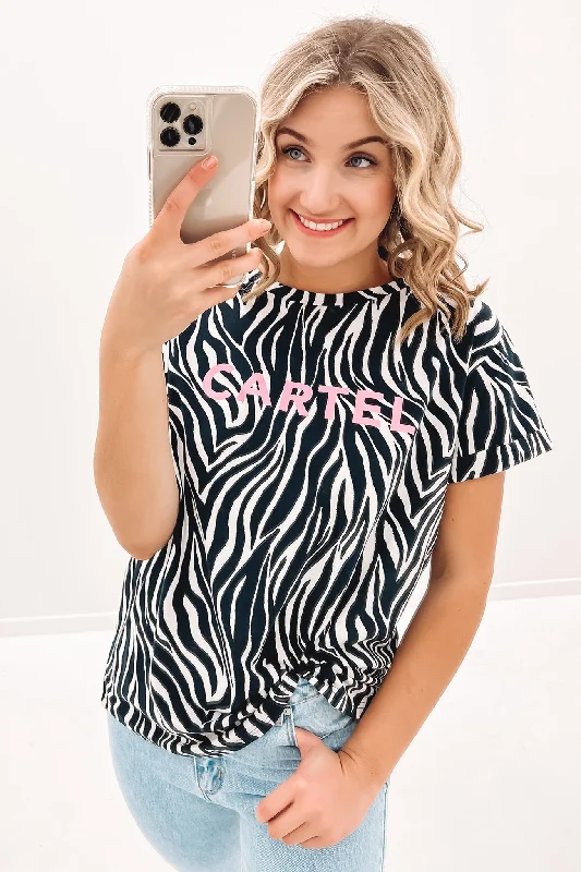 Marlo Tee Black Zebra