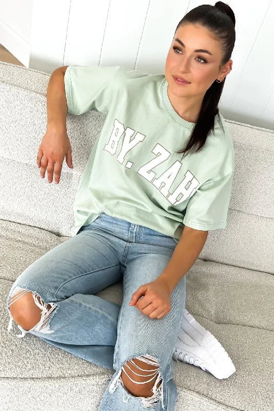 Zah Collegiate Tee Sage