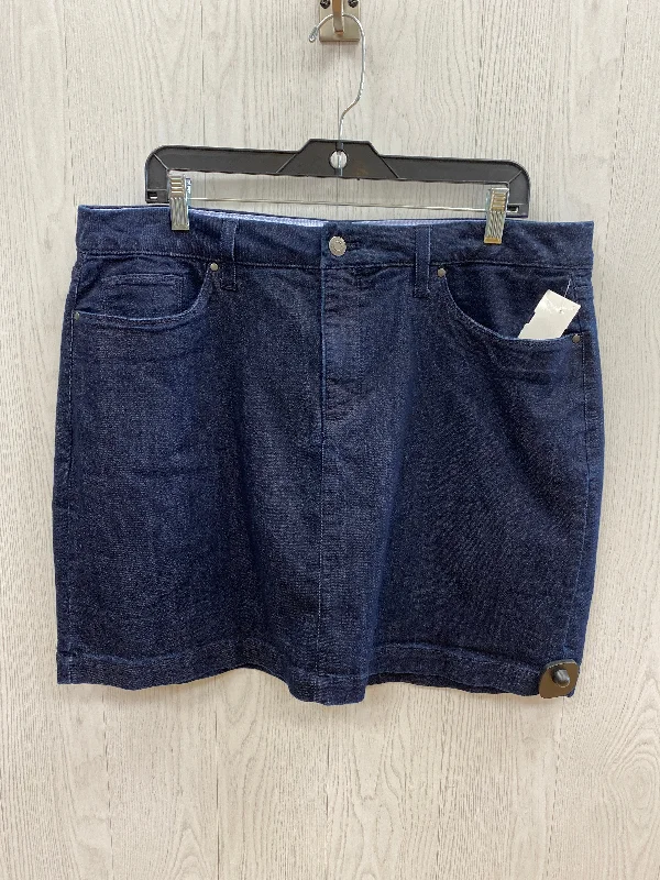 Blue Denim Skort Croft And Barrow, Size 18