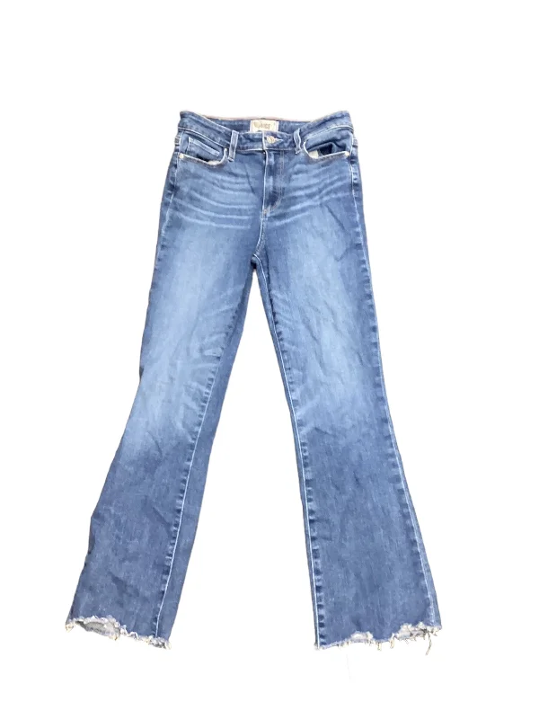 Jeans Cropped By Paige In Blue Denim, Size: 6