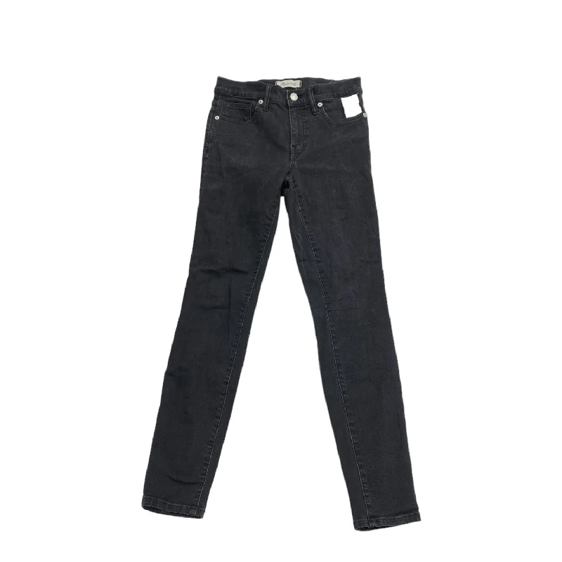 Jeans Skinny By Madewell In Black Denim, Size: 2