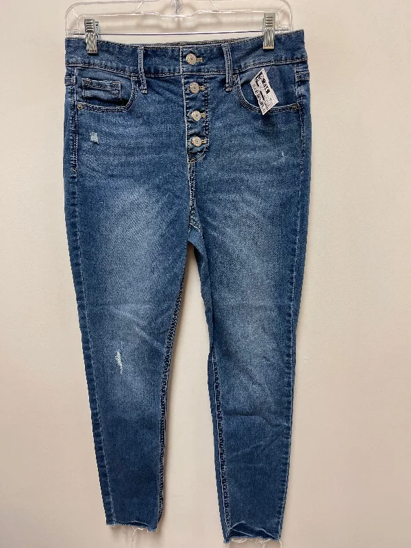 Jeans Skinny By Old Navy In Blue Denim, Size: 10