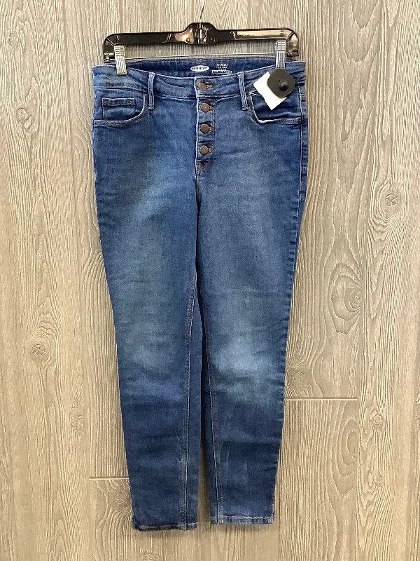 Jeans Skinny By Old Navy In Blue Denim, Size: 8