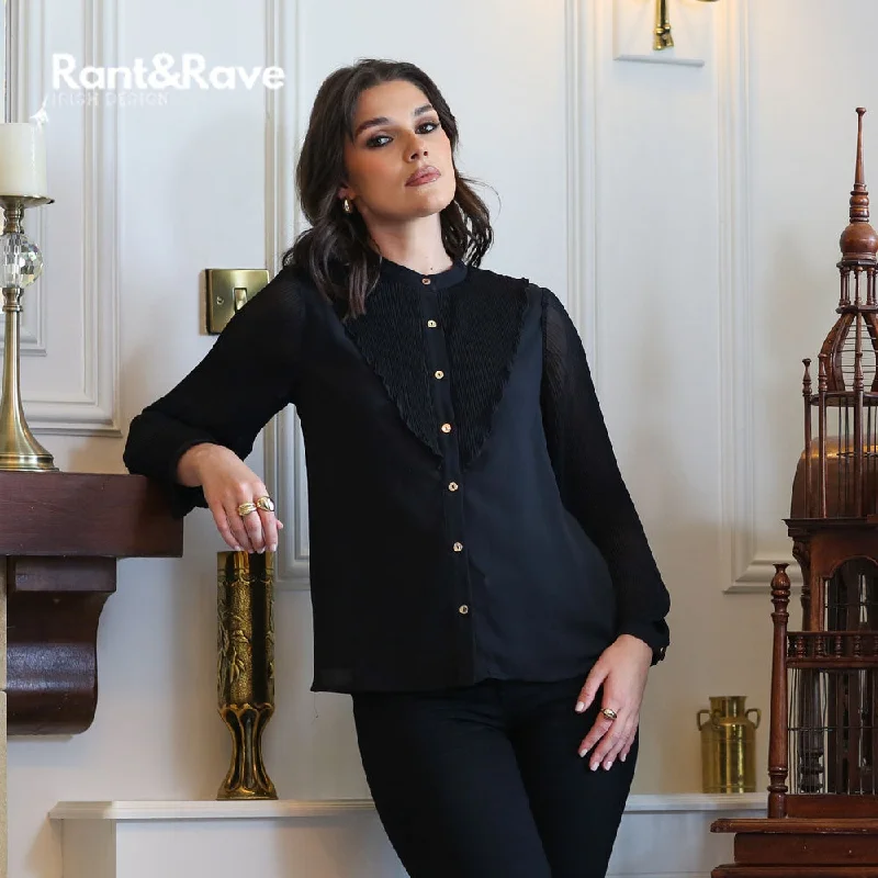 LOUELLA BLOUSE BLACK