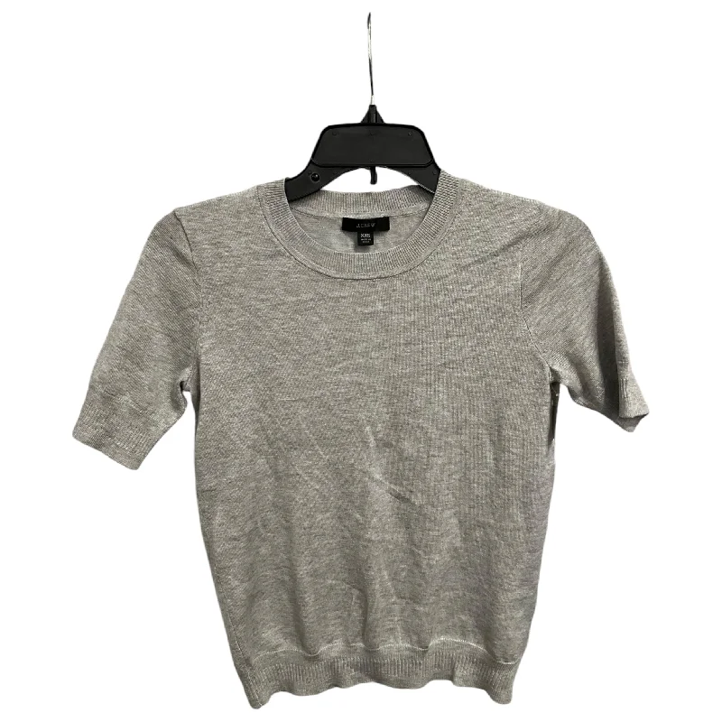 Top Short Sleeve By J. Crew In Grey, Size: Xxs