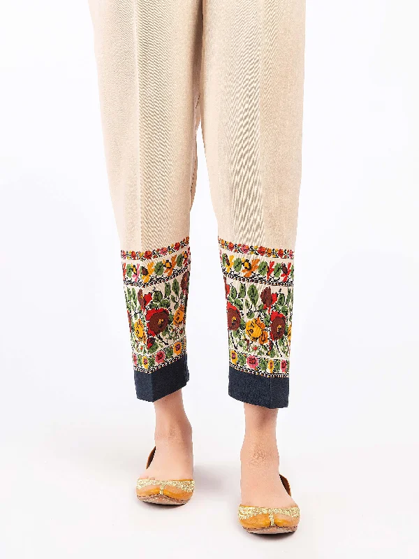 Printed Khaddar Trousers