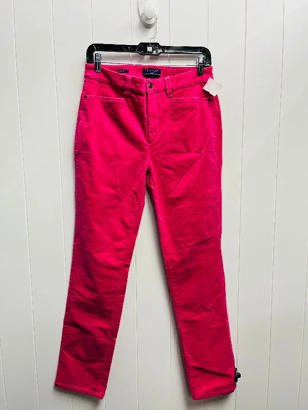 PANTS CORDUROY TALBOTS in PINK, Size: 6