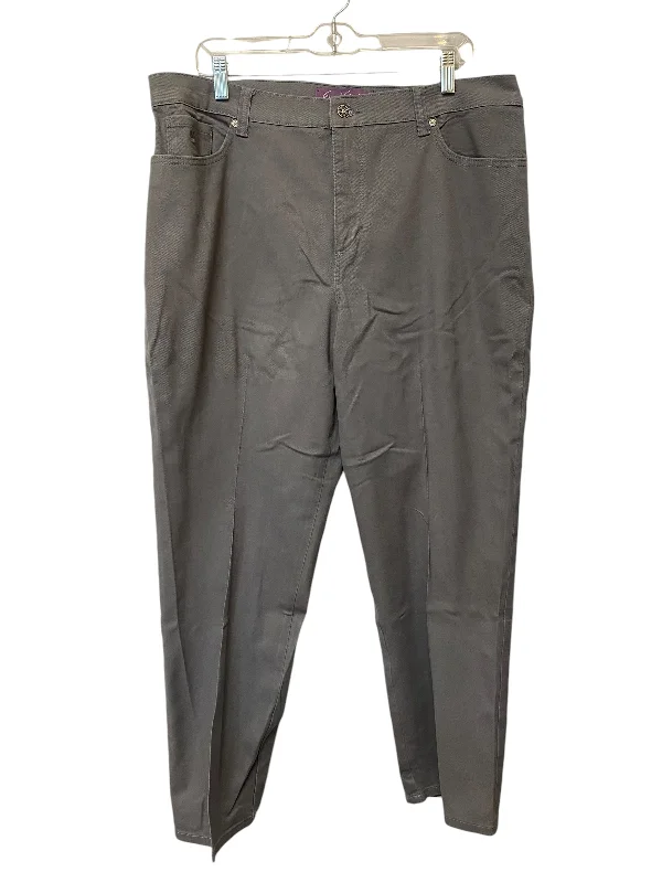 Pants Other By Gloria Vanderbilt In Grey, Size: 18