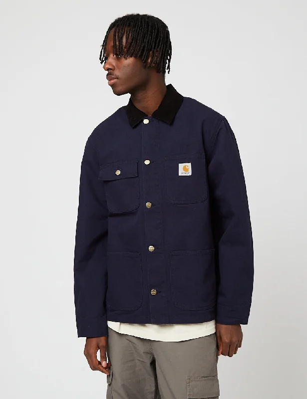 Carhartt-WIP Michigan Coat (Organic Cotton, 12 oz) - Dark Navy/Black