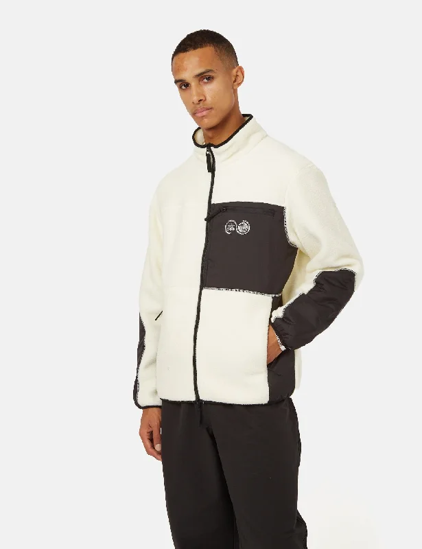 Carrier Goods Borg Zip Through Fleece Jacket - Snow