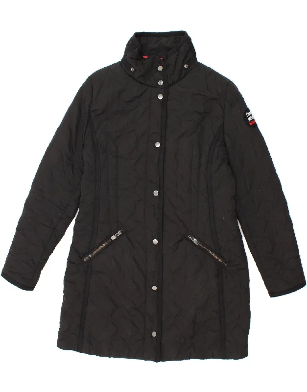 DESIGUAL Womens Padded Coat EU 44 XL Black Polyester