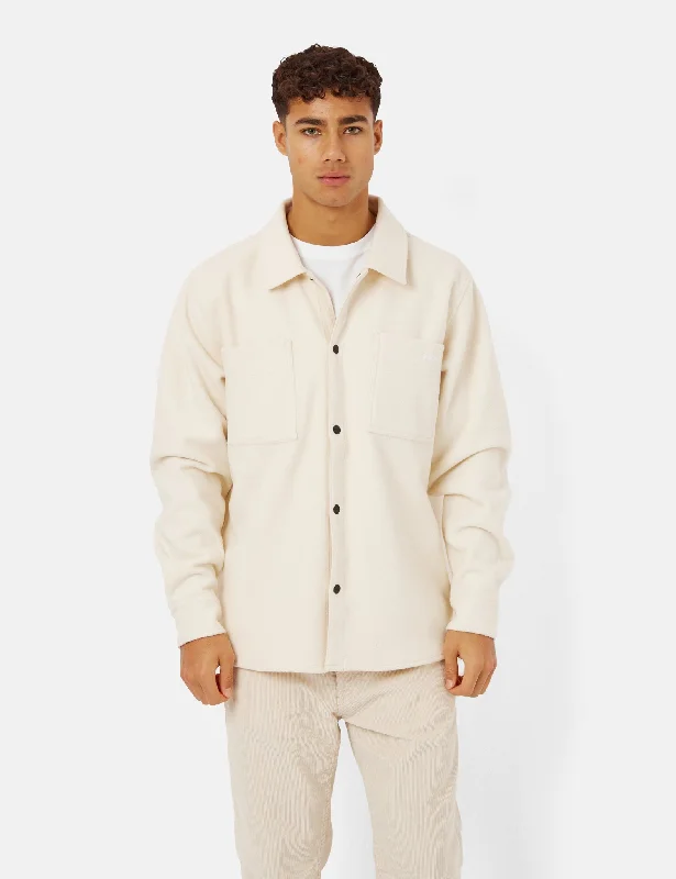 Parlez Maxi Fleece Shirt - Ecru