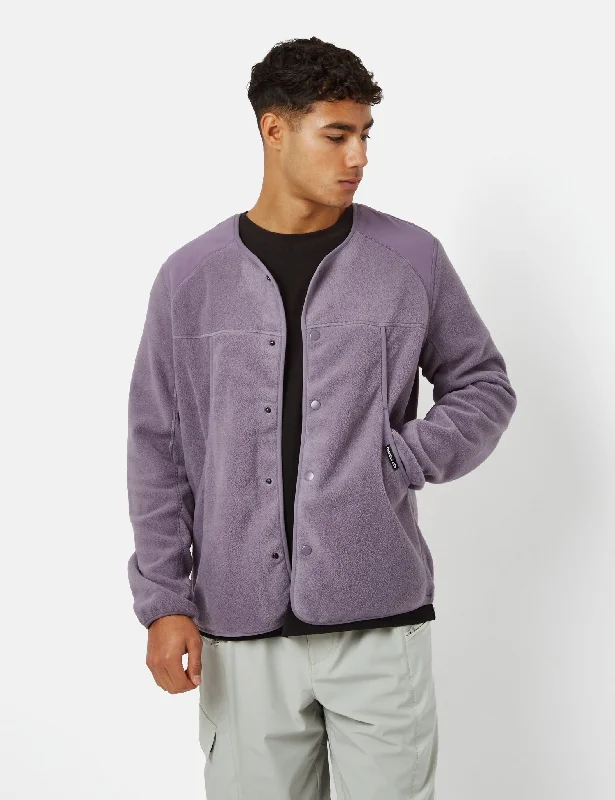 Purple Mountain Observatory Micro Fleece Cardigan - Purple Sage