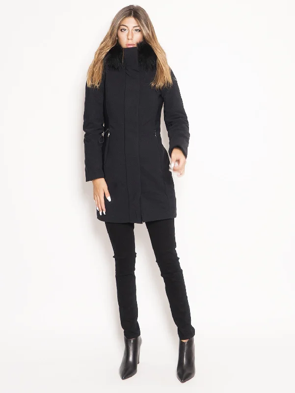 Parka Winter Long Lady F Nero