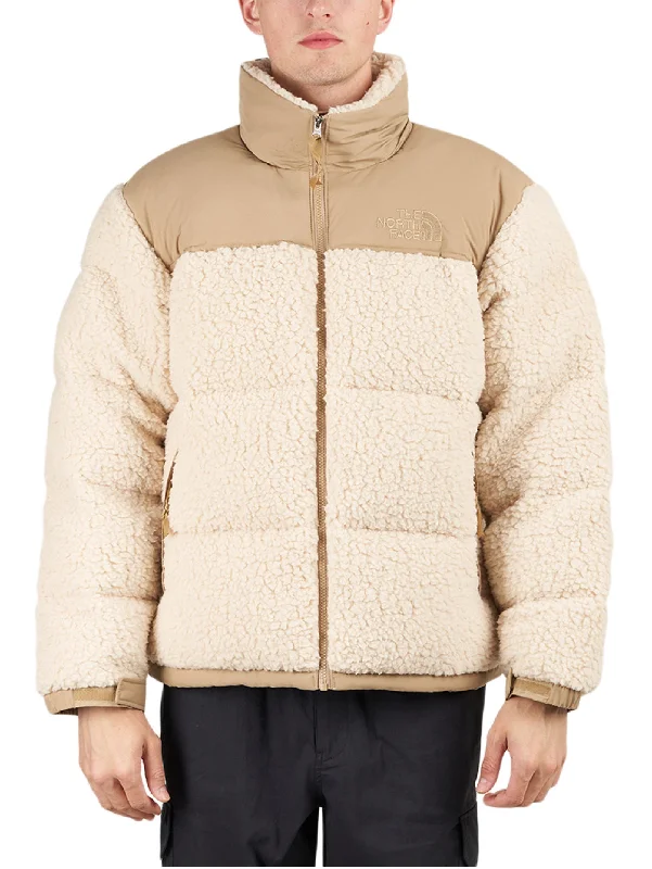 Piumino in Tessuto Sherpa Beige