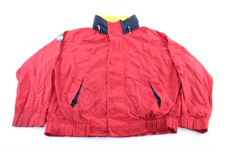 Tommy Hilfiger Embroidered Logo Red Zip Up Jacket