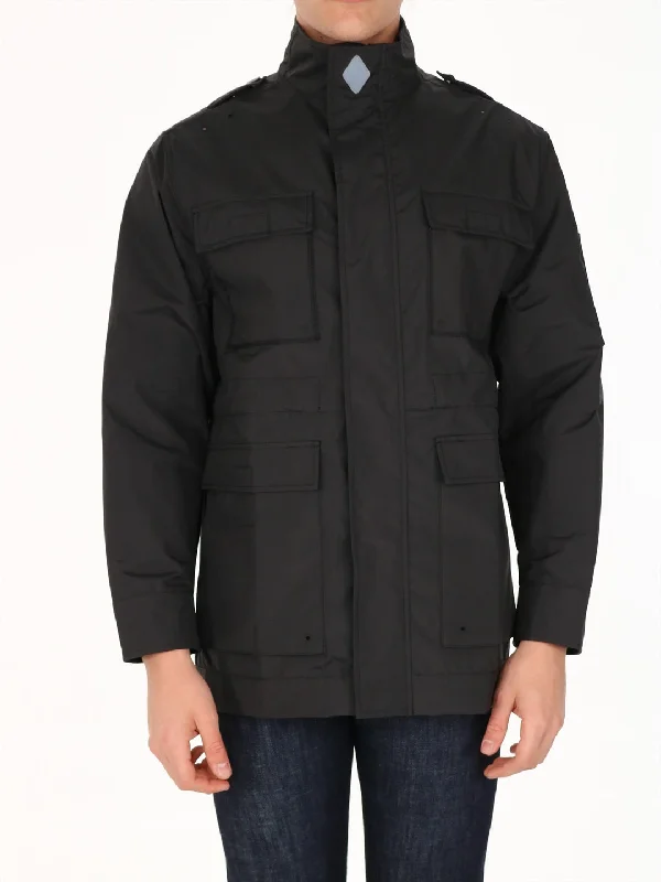 Windproof Jacket 4 Pockets Black