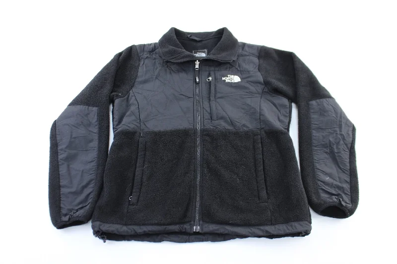 Women's The North Face Embroidered Logo Black Zip Up Jacket