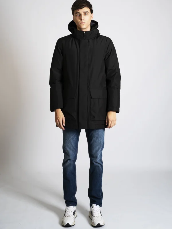 Giaccone Parka in GORE-TEX Nero