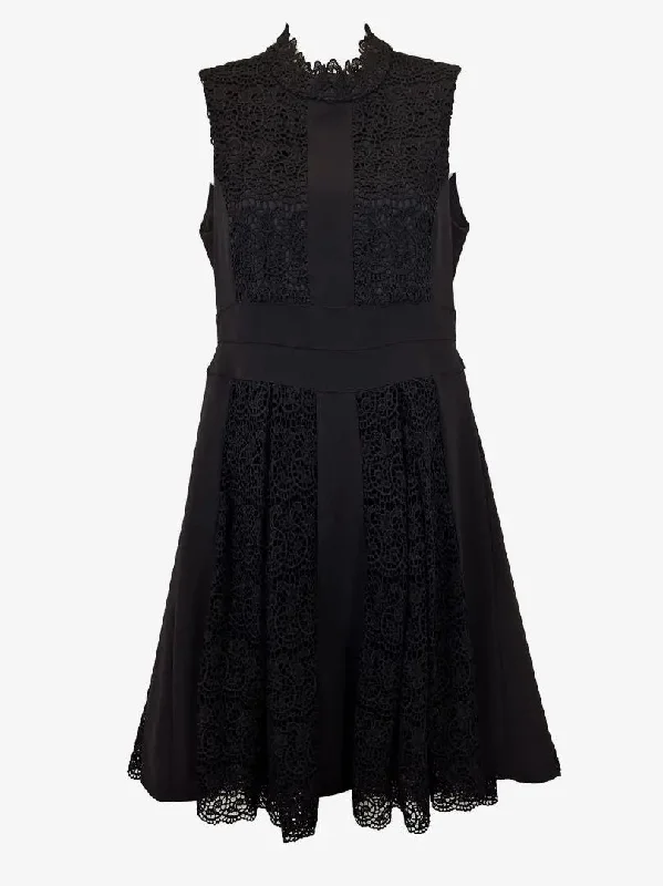 Alannah Hill Graceful High Neck Cocktail Midi Dress Size 10