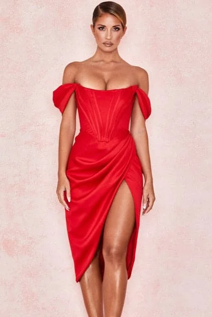 red bone dress