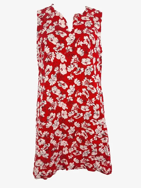 David Lawrence Textured Vibrant Summer Floral Midi Dress Size 12