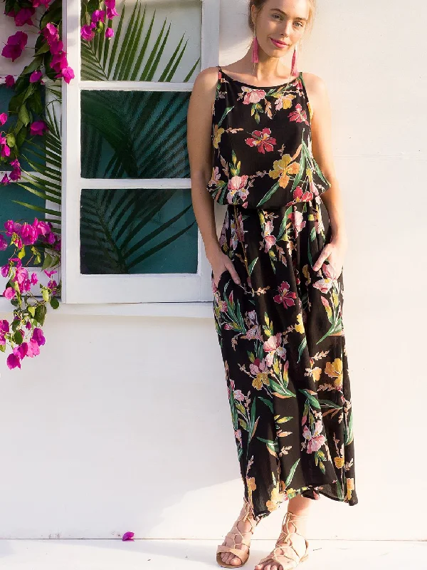 Hot Hot Hot Floral Print Midi Dress