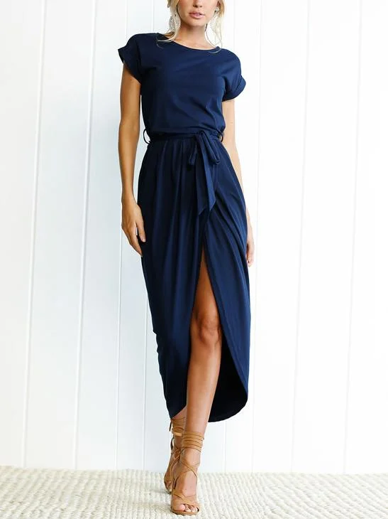 Made For This High Slit Midi Dress