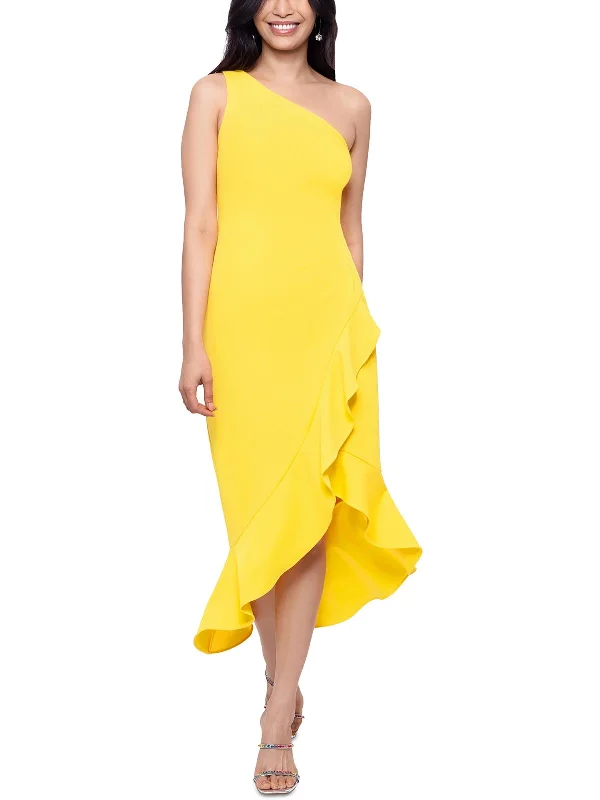 Womens Crepe Scuba Evening Dress