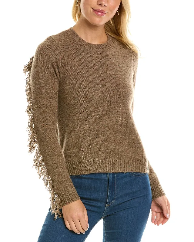 Autumn Cashmere Fringed Cashmere Sweater